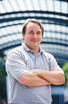 graphic image: photo of Linus Torvalds