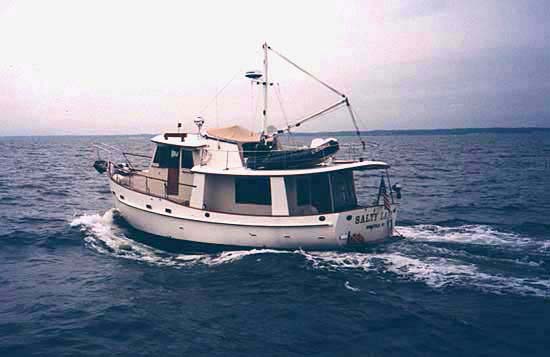 This is another shot of  Salty Lady -- on her way to St. Mary's City.