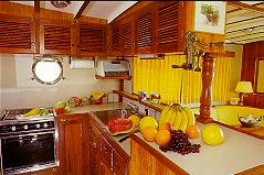 The Krogen 42 galley.