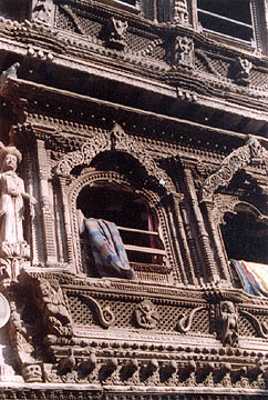 courtyard of the kumari, kathmandu