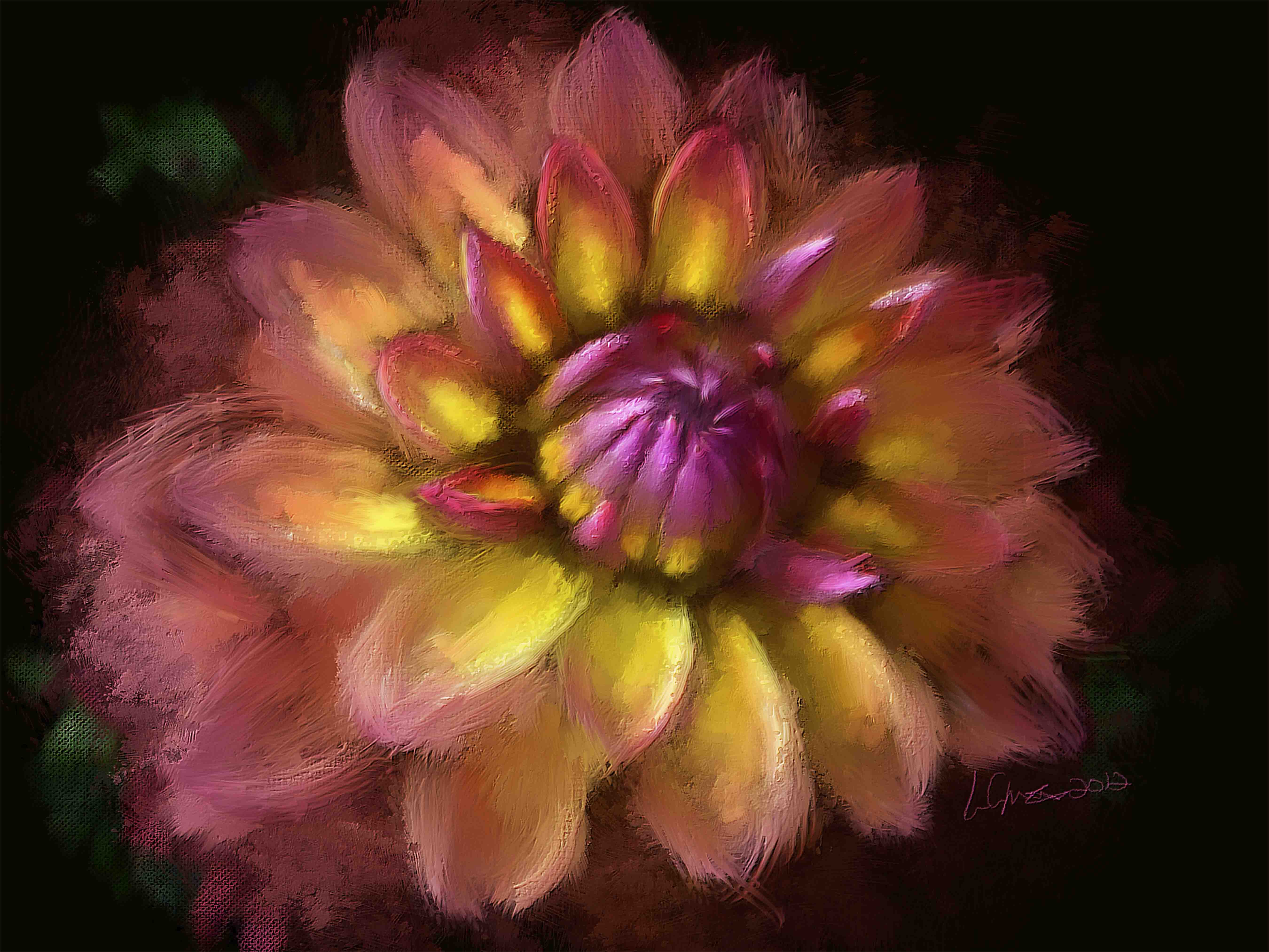 Peony Painting