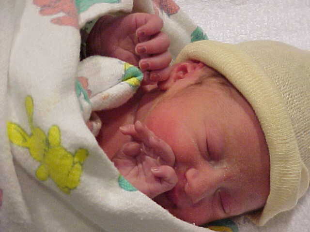 Jocelyn as a newborn