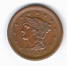 1852 cent obverse