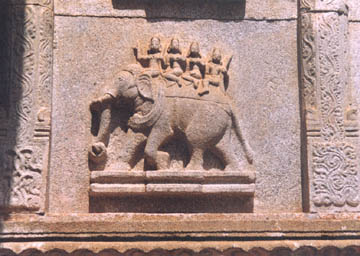 hazara rama templeelephant carving