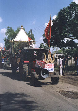 political rally on road to ujain