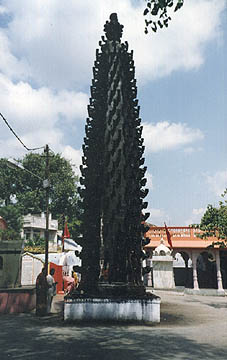 lamp tower in harsiddhi temple