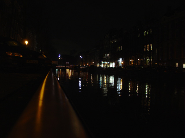 Larger format photo of Herengracht at night (3rd)