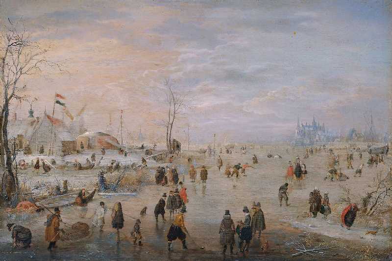 Painting of Dutch Winterscape 1