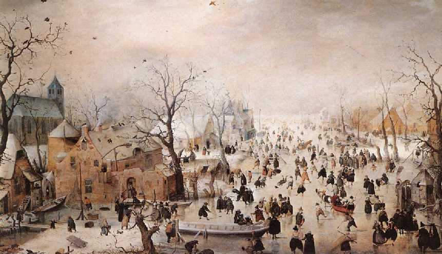 Painting of Dutch Winterscape 2