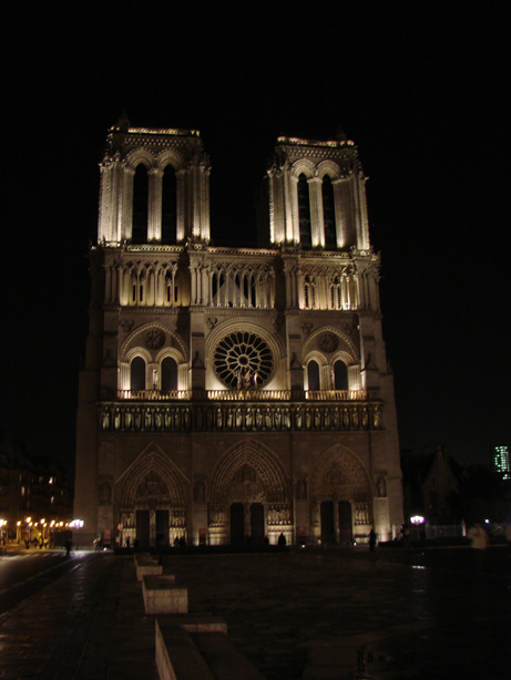 Notre Dame at Night, Color