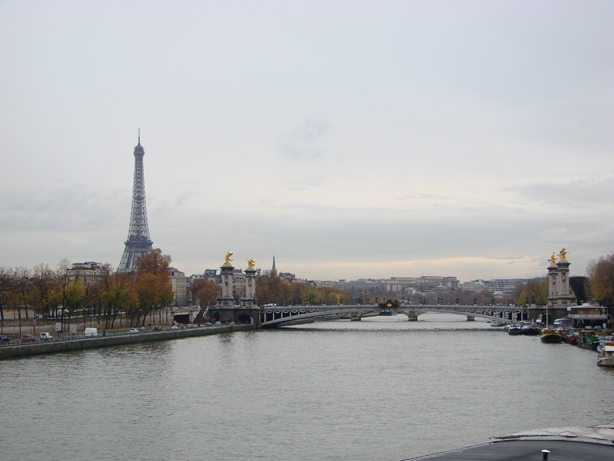 Eiffel Tower and Pont Alexandre III