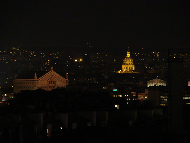 Three buildins seen from Montmartre