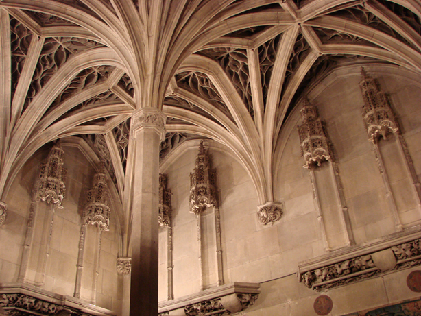 Ceiling of chapel