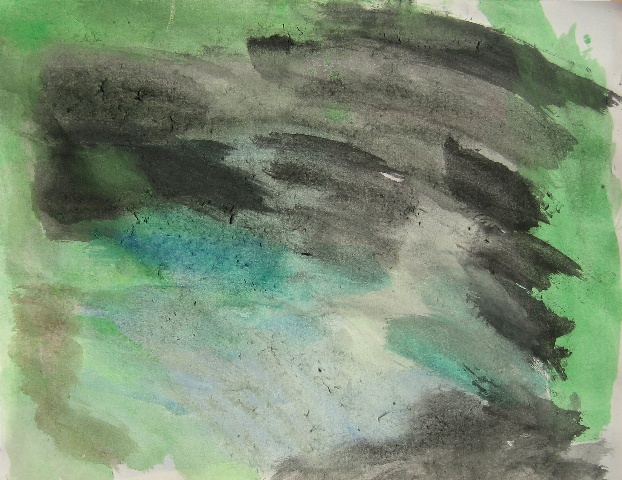 'Bad Guy Forest' by M, watercolor (Feb 2008)