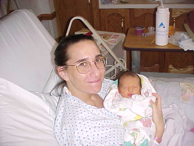Jocelyn with her mom