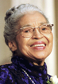 graphic image: photo of Rosa Parks