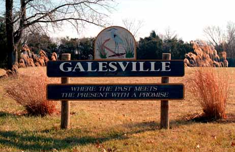 Galesville Welcome Sign