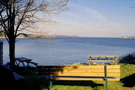 Looking from the Park toward the Bay