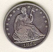 1852 half dollar obverse