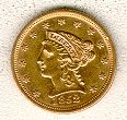 1852 quarter eagle obverse