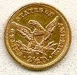 1852 quarter eagle reverse