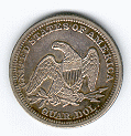 1852 quarter dollar reverse